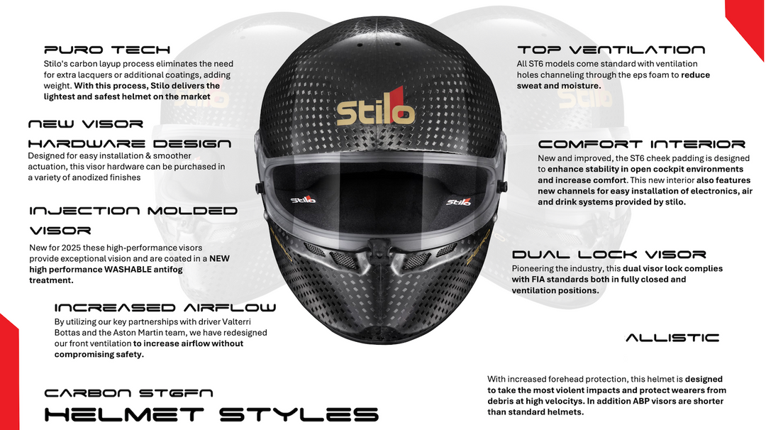 Stilo ST6 GT ZERO 8860-2018 Carbon Fiber Helmet
