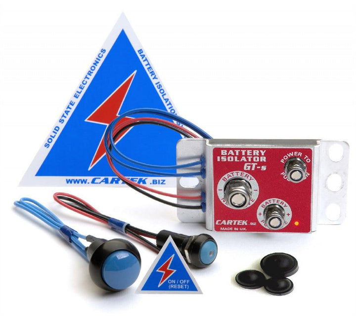 Cartek GT Battery Isolator Kit with Red Buttons - Attacking the Clock Racing