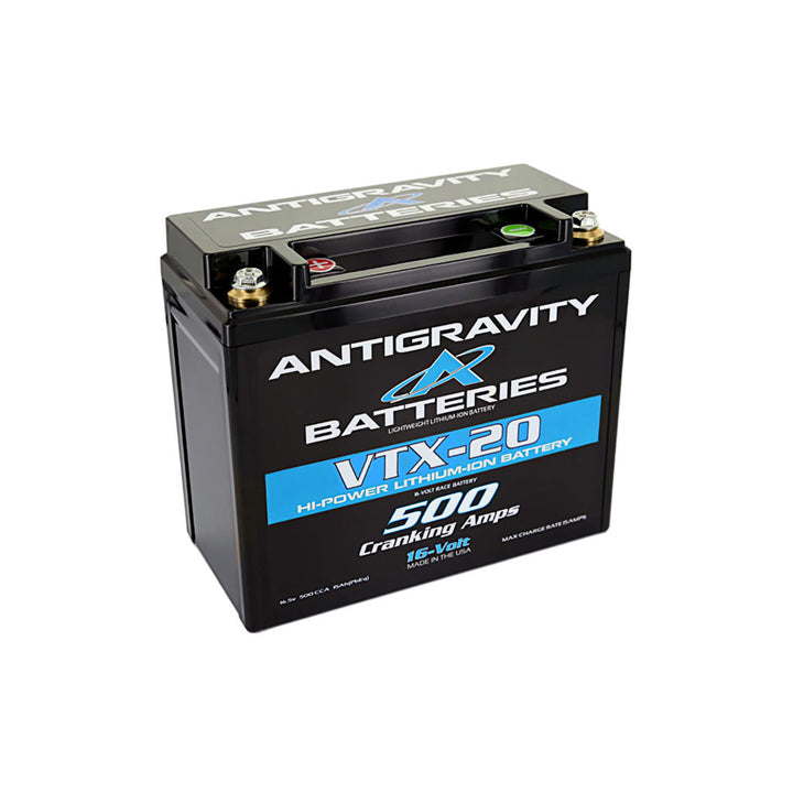 Antigravity VTX-20 Lithium 16V Battery | 500 Cranking Amps in YTX12 Case