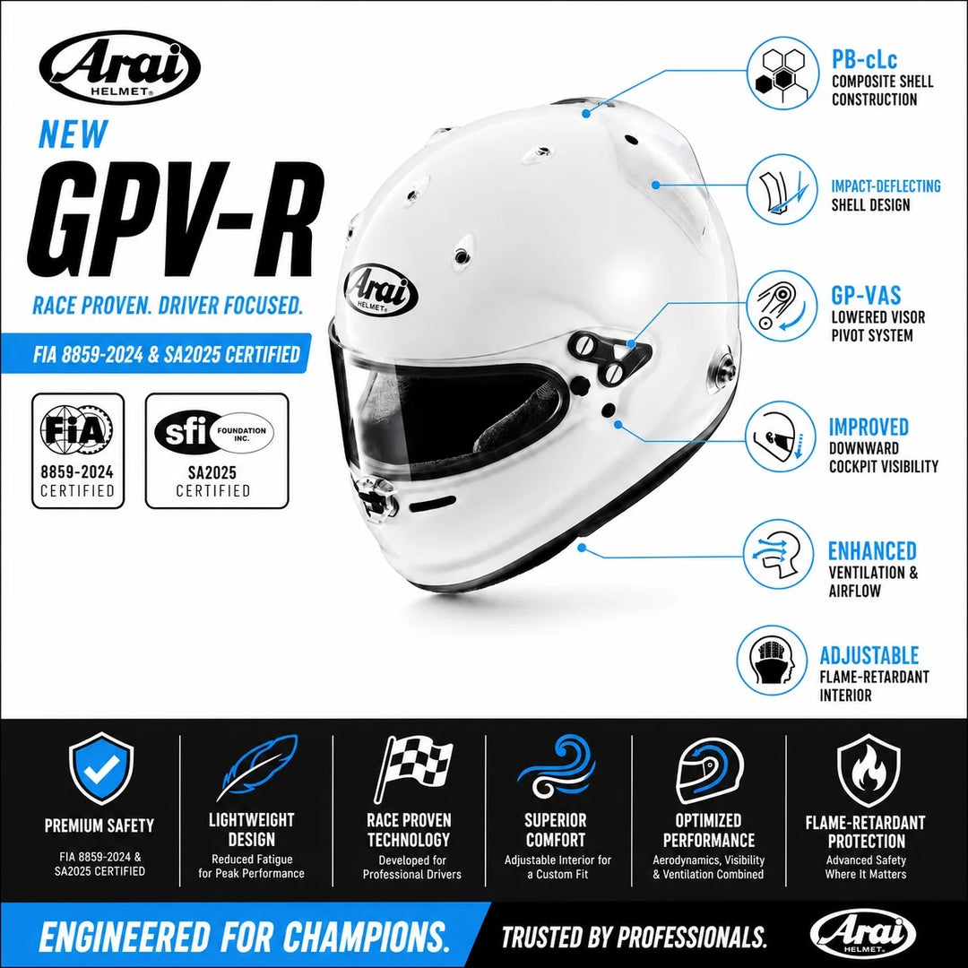 Arai GPV-R Racing Helmet | New for 2026