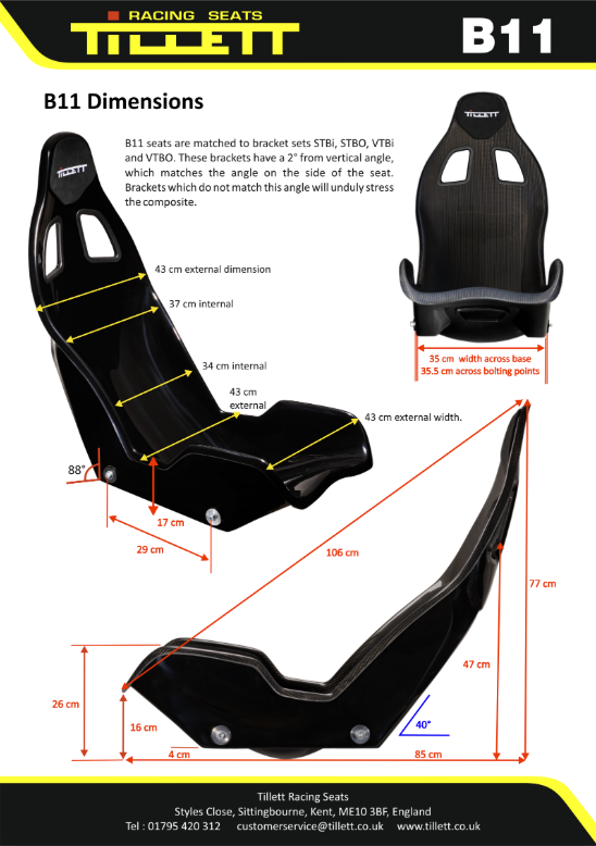 Tillett B11 Enduro Seats