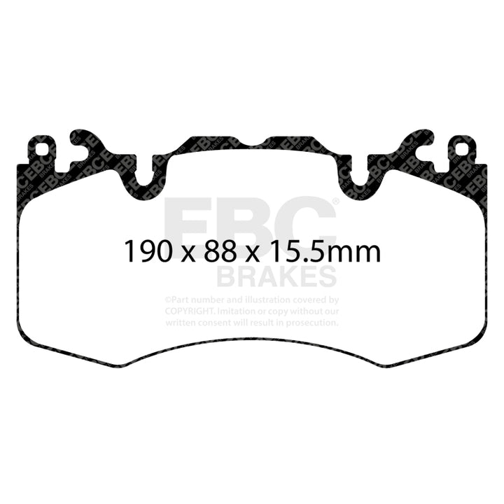 EBC 13+ Land Rover Range Rover 3.0 Supercharged Greenstuff Front Brake Pads