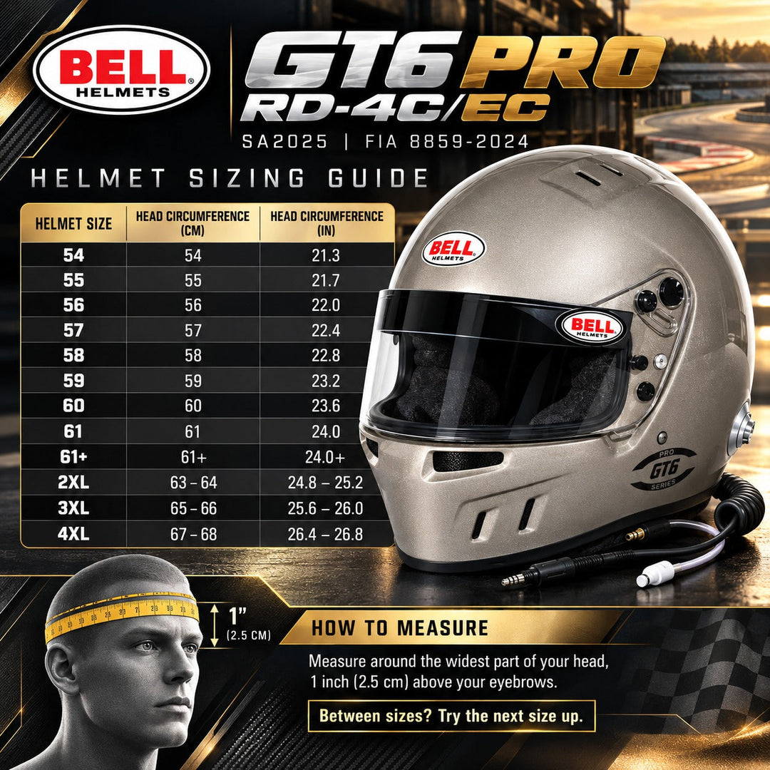Bell GT6 RD 4C/EC Composite Helmet FIA8859-2024/SA2025