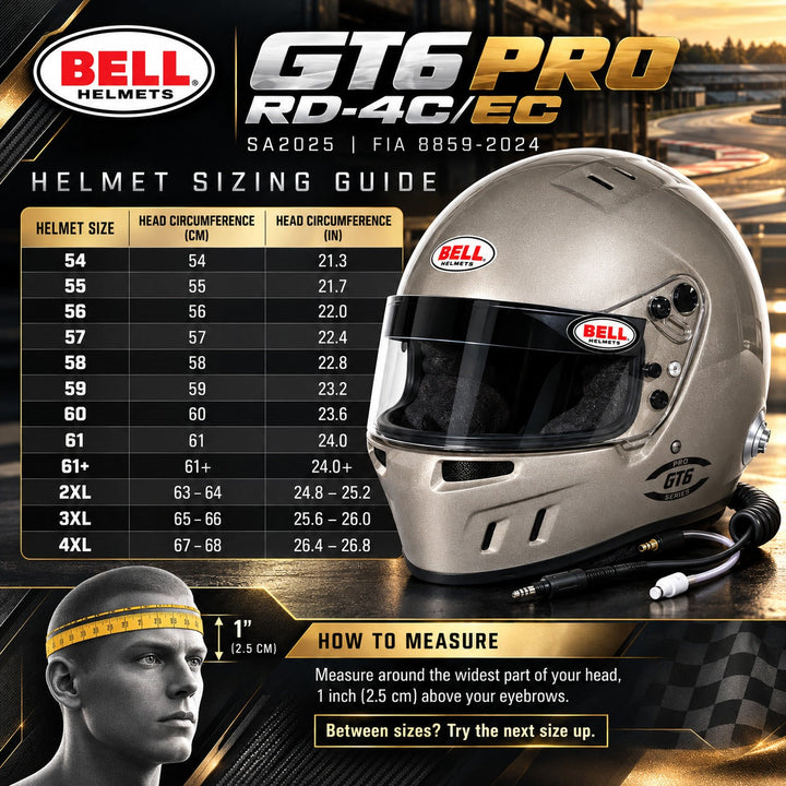 Bell GT6 RD 4C/EC Composite Helmet FIA8859-2024/SA2025