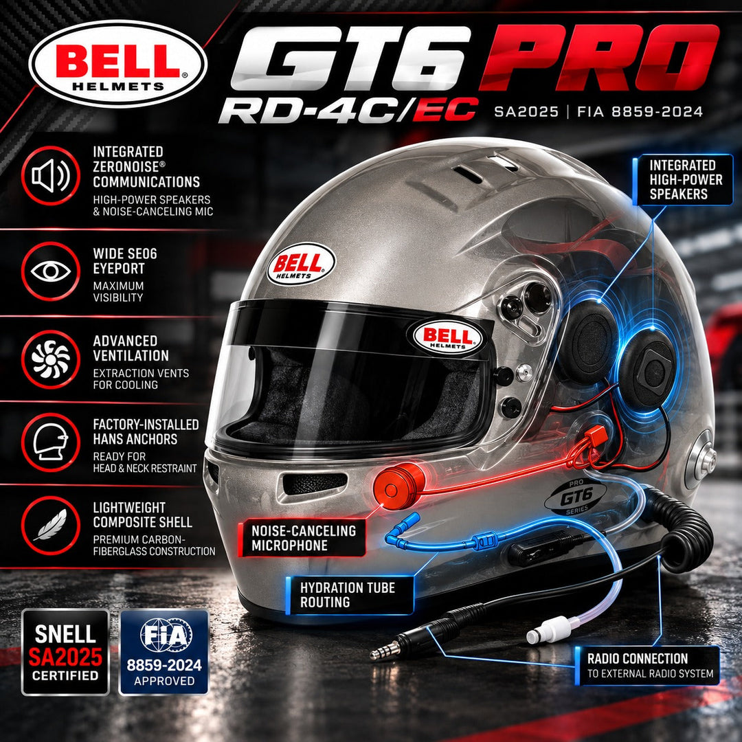 Bell GT6 RD 4C/EC Composite Helmet FIA8859-2024/SA2025
