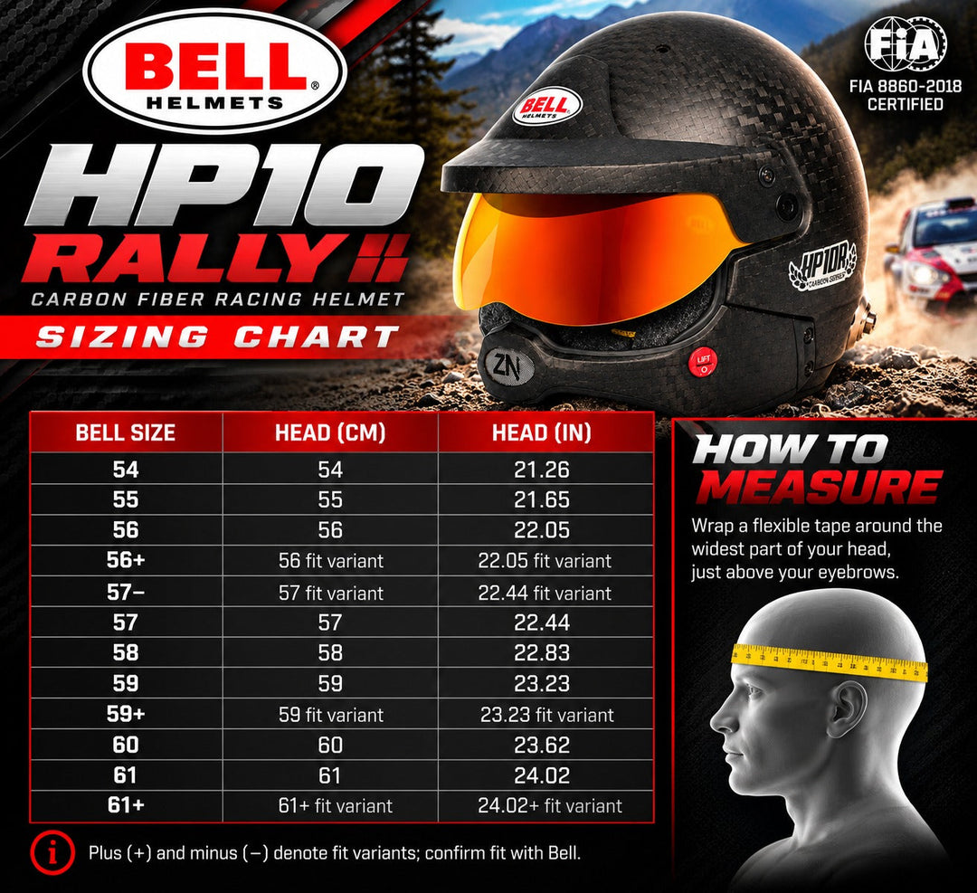 Bell HP10 Rally Helmet FIA 8860-2018