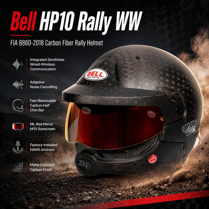 Bell HP10 Rally WW Helmet FIA 8860-2018