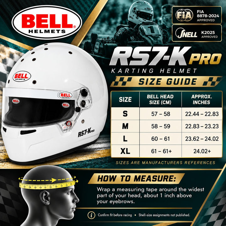 Bell RS7-K Karting Pro Helmet | FIA 8878-2024 | K2025