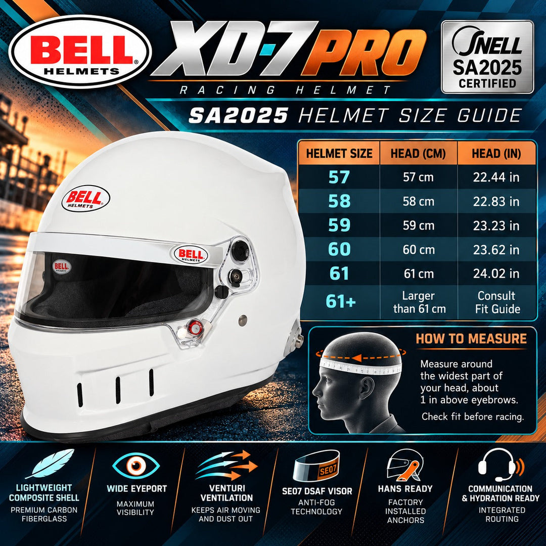 Bell XD-7 Pro Helmet Snell SA2025