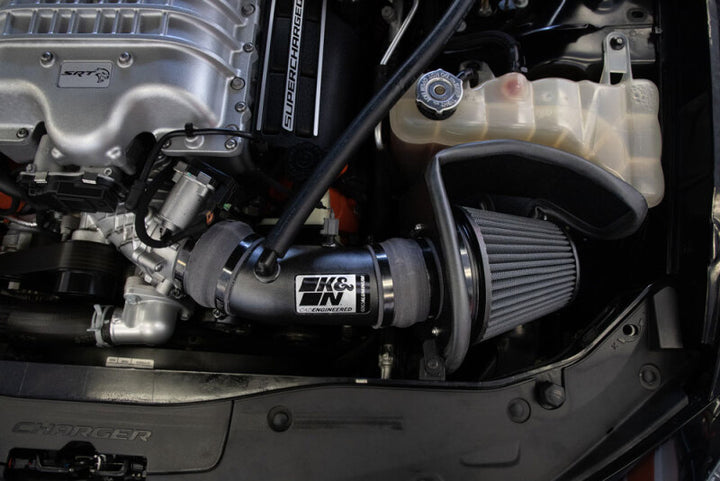 K&N 17-23 Charger/Challenger Hellcat SC 6.2L V8 DRYFLOW Performance Air Intake