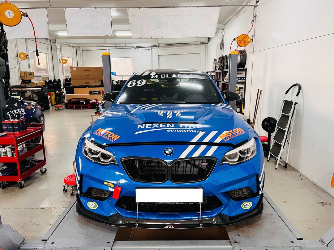 BMW F87 M2 Competition Bumper Carbon Fiber Front Wind Splitter
