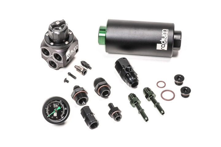 Radium 01-06 BMW E46 M3 Fuel Pressure Regulator & Fuel Filter Kit w/ Microglass Filter