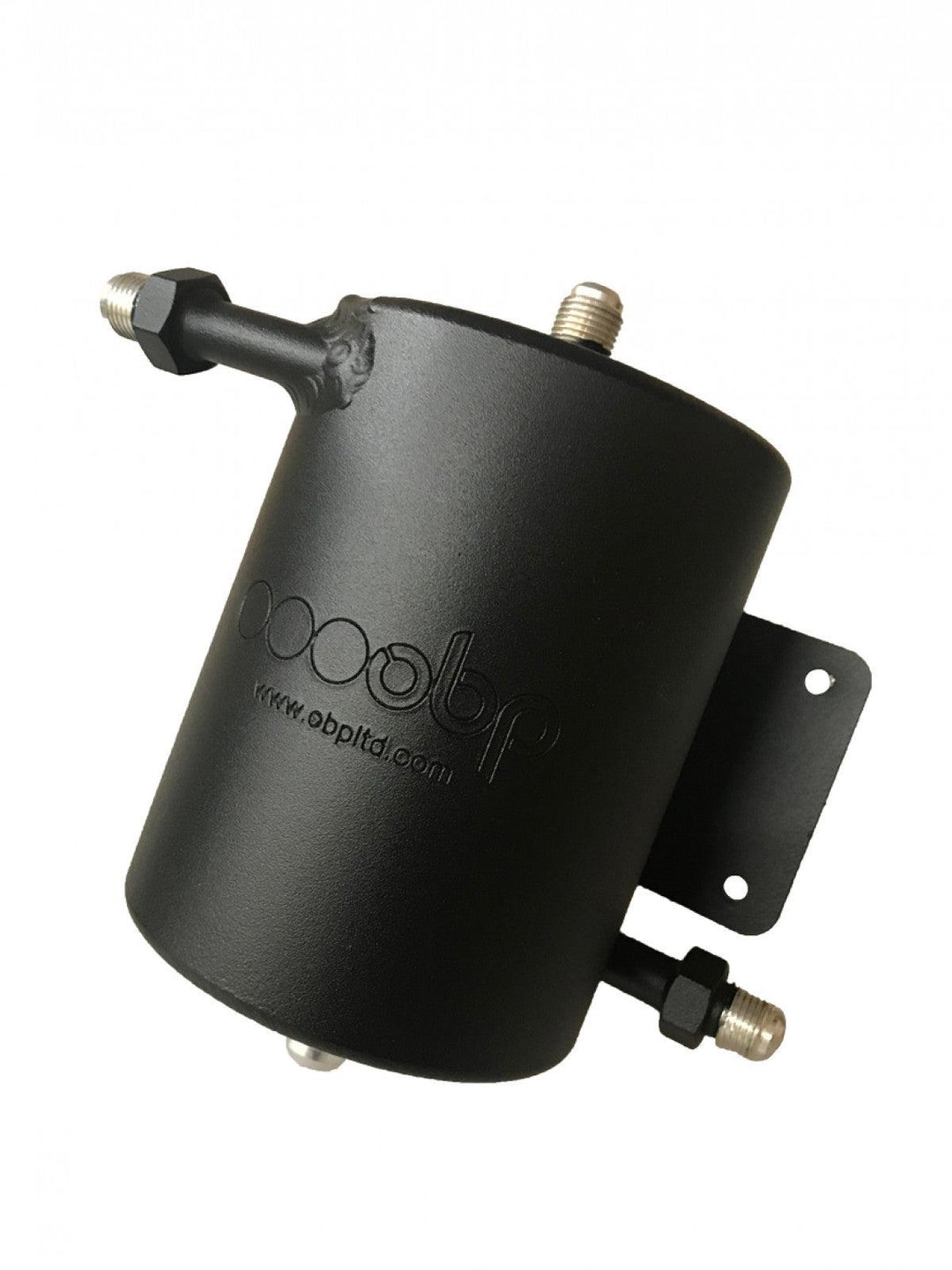 obp Motorsport 35oz (1 Litre) Bulkhead Mount Dark Matter Fuel Swirl Pot With AN Fittings - Attacking the Clock Racing