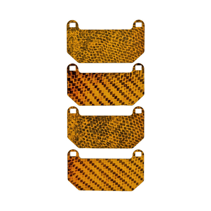 HEL Performance Carbon Fiber Brake Pad Shims for AP Racing CP9660 D54 calipers