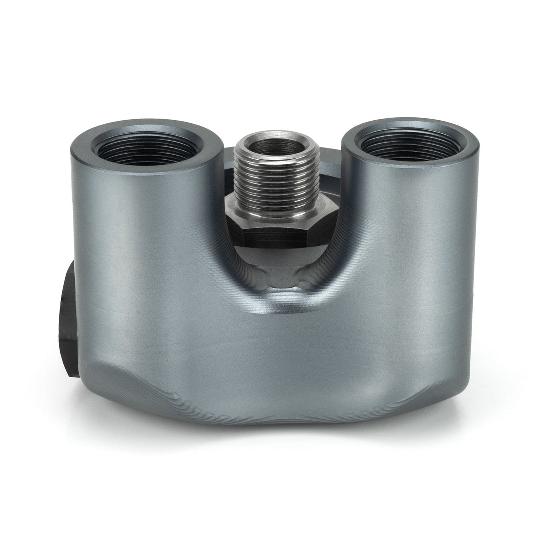 HEL Performance Thermostatic 90 Degree Oil Filter Sandwich Plate