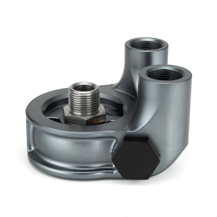 HEL Performance Thermostatic 90 Degree Oil Filter Sandwich Plate