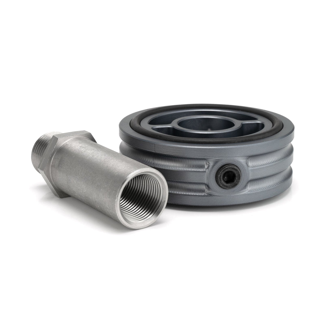 HEL Performance Oil Filter Sandwich Plate Spacer with 1/8" NPT Sensor Ports