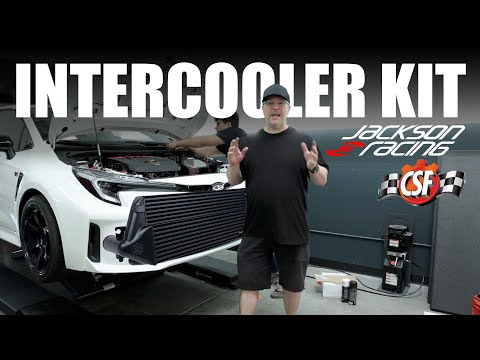 CSF 2023+ Toyota GR Corolla High Performance Stepped Core Intercooler System - Silver