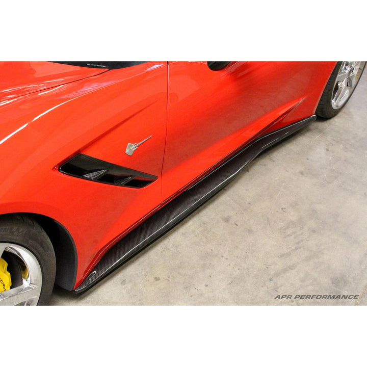 Carbon Fiber Chevrolet Corvette C7 Side Rocker Extensions/ Side Skirt 2014-19