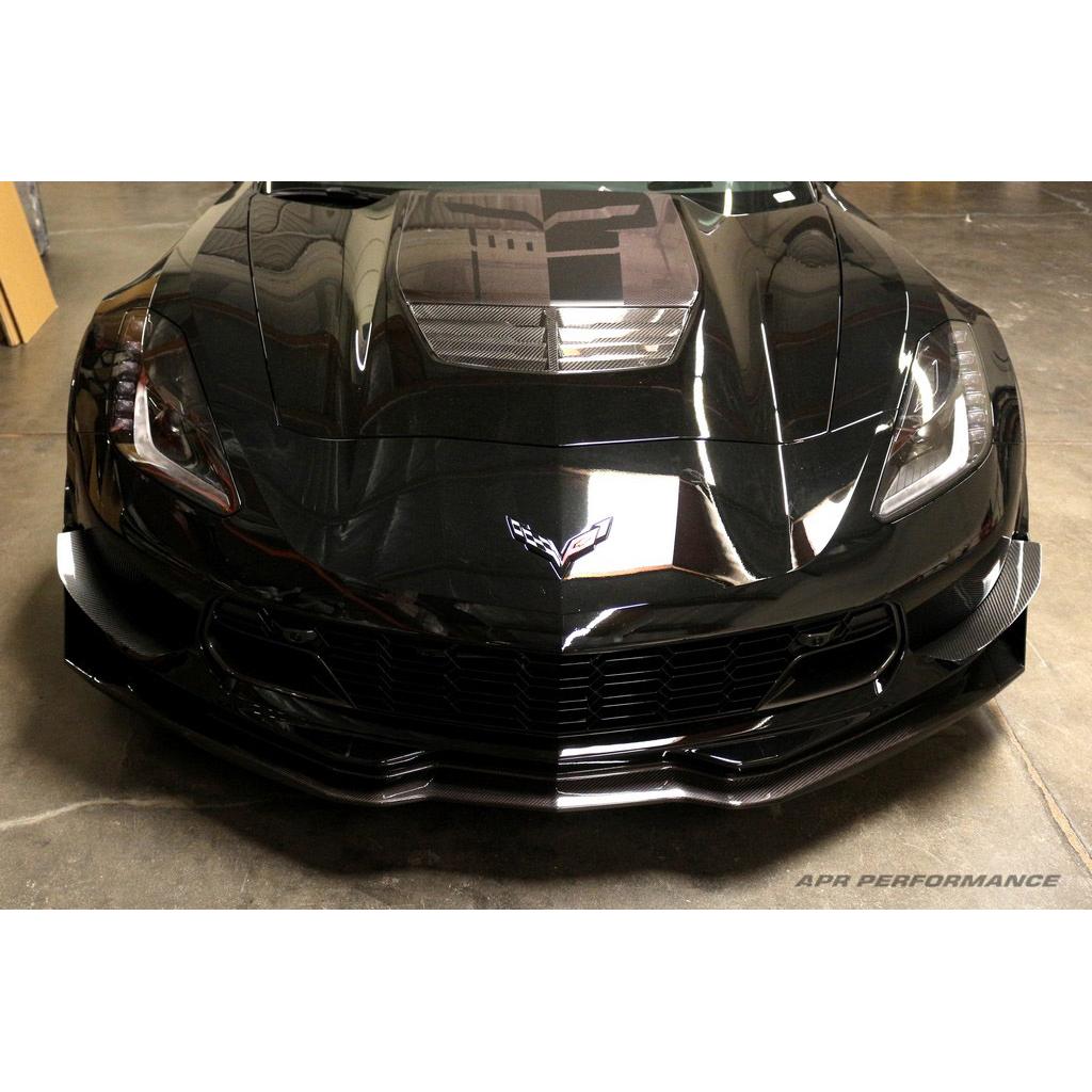 Chevrolet Corvette C7 / C7 Z06 Front Bumper Carbon Fiber Race Canards 2014-2019