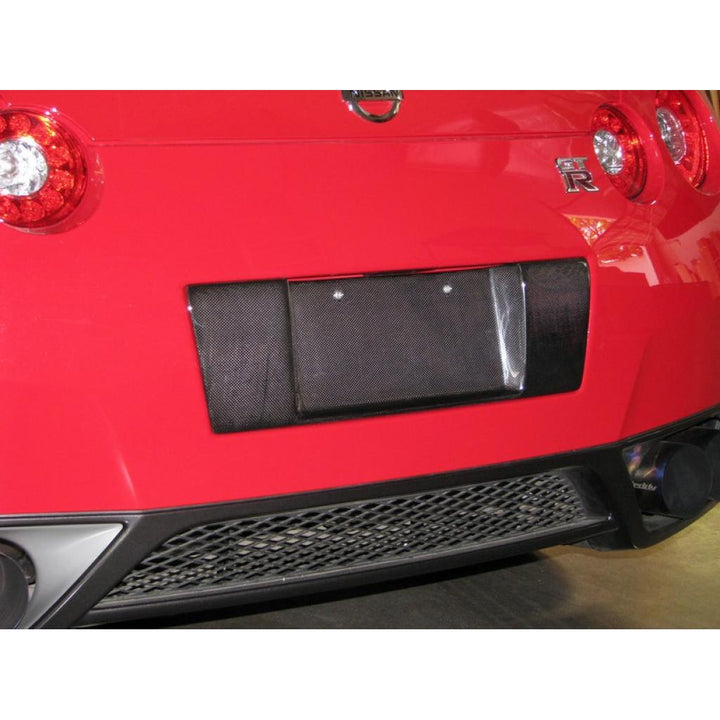 Carbon Fiber Nissan GTR R35 License Plate Backing 2008-2011