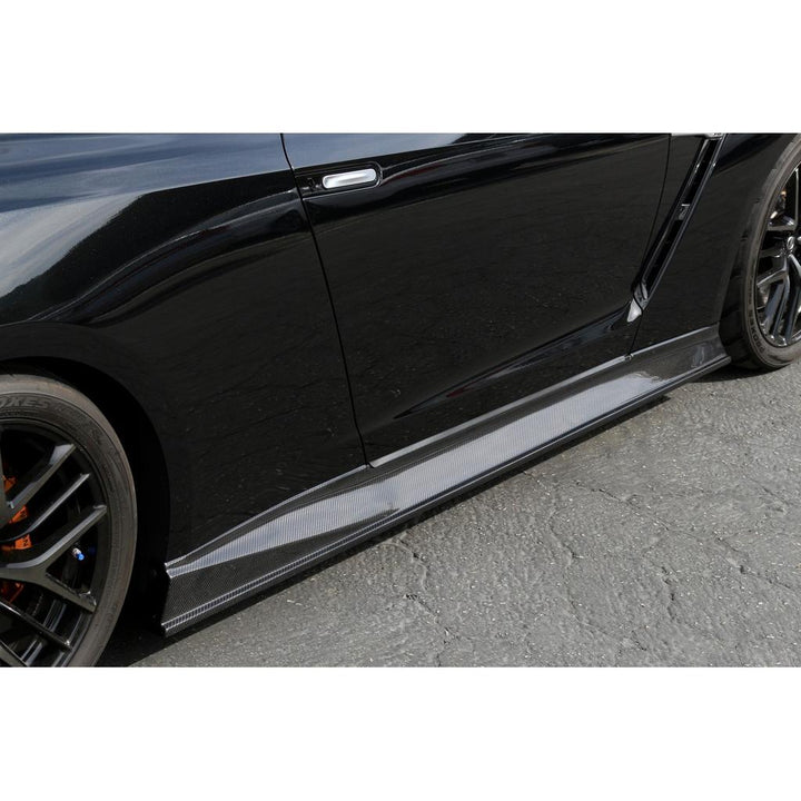 Carbon Fiber Nissan GTR R35 Side Rocker Extensions/ Side Skirt 2017-2022
