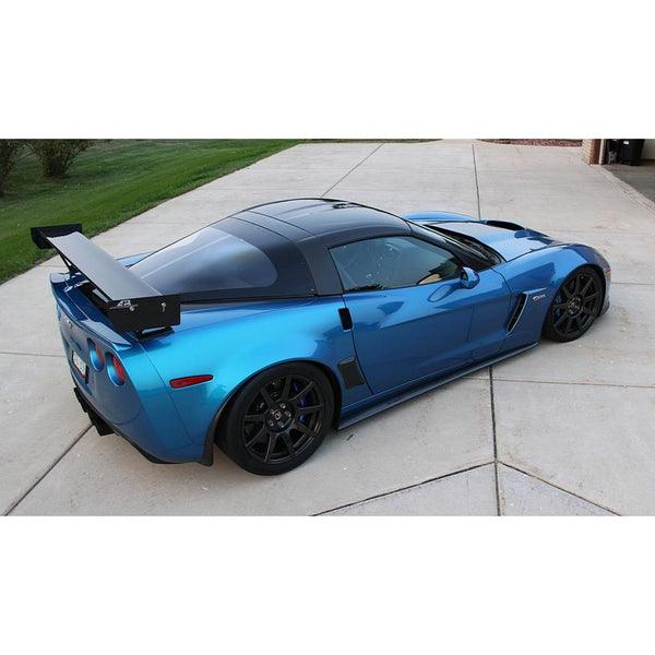 APR Performance GT-250 Corvette C6 71" Adjustable Carbon Fiber Wing - Attacking the Clock Racing