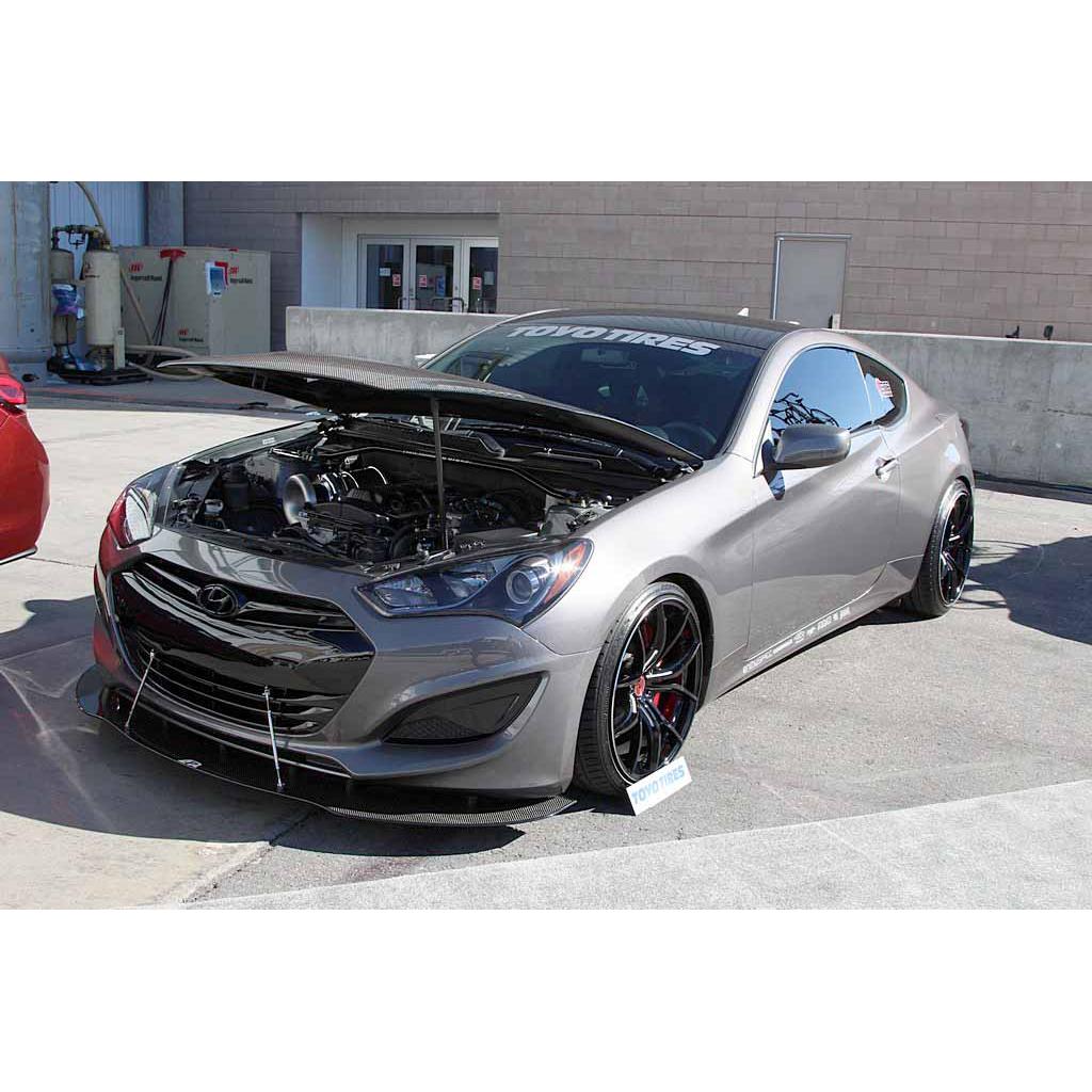 Hyundai Genesis Coupe Carbon Fiber Front Wind Splitter 2013-2016