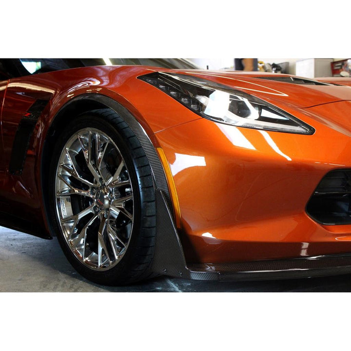 Carbon Fiber Chevrolet Corvette C7 Z06 Fender Wheel Arch Moldings 2015 - 2019