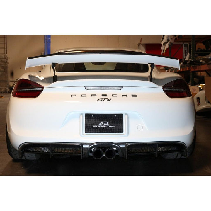 Porsche 981 Cayman GT4 Carbon Fiber Rear Diffuser 2015-2016