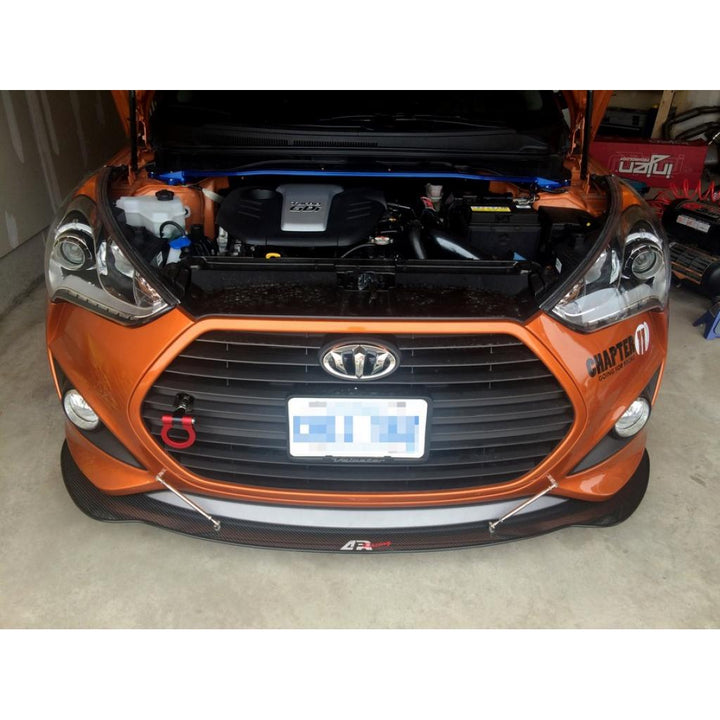 Hyundai Veloster Carbon Fiber Front Wind Splitter 2013-2018