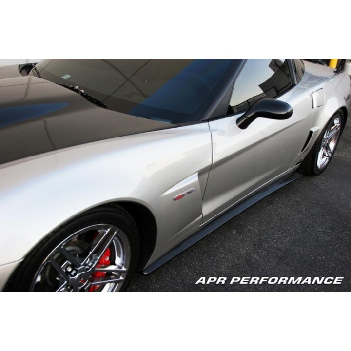 Carbon Fiber Chevrolet Corvette C6 Z06 Side Rocker Extensions/ Side Skirt 2006-2013 (Fits Z06 and Grand Sport)
