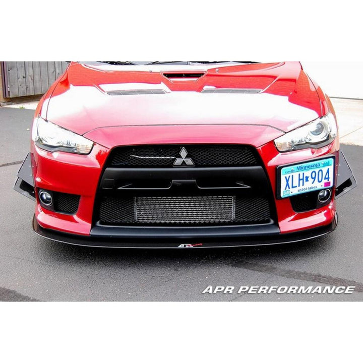 Mitsubishi Evolution X (Evo X) Stock Bumper Carbon Fiber Front Wind Splitter 2008-2016