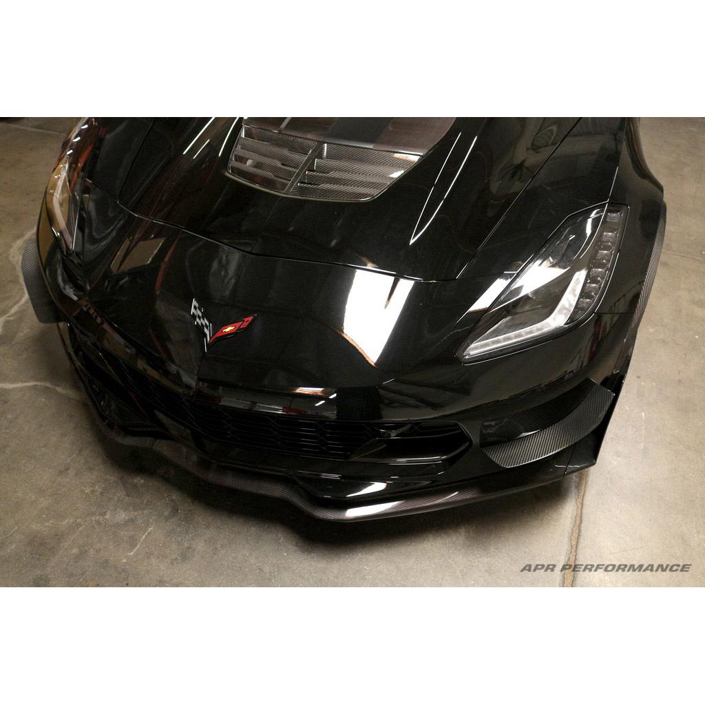 Chevrolet Corvette C7 / C7 Z06 Front Bumper Carbon Fiber Race Canards 2014-2019