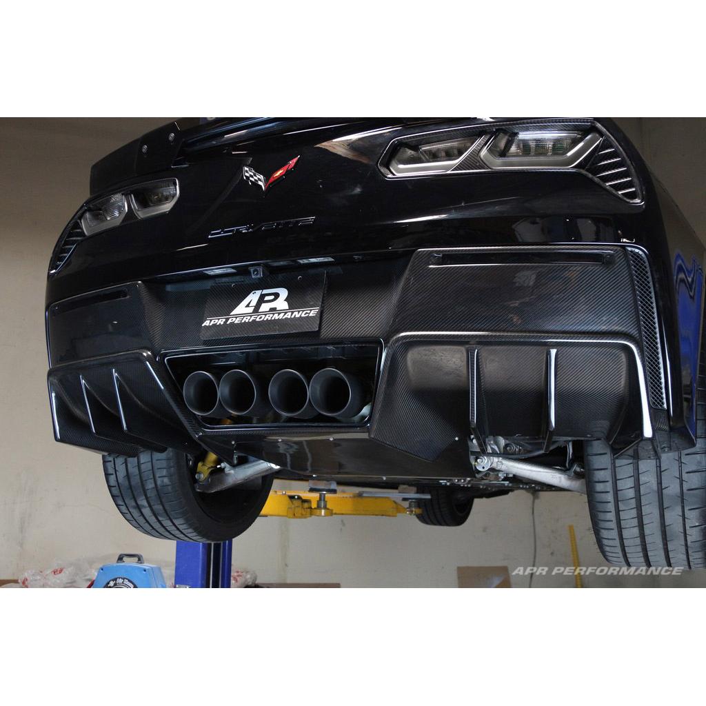 Chevrolet Corvette C7 Z06 Carbon Fiber Rear Diffuser 2014-2019  Version 2
