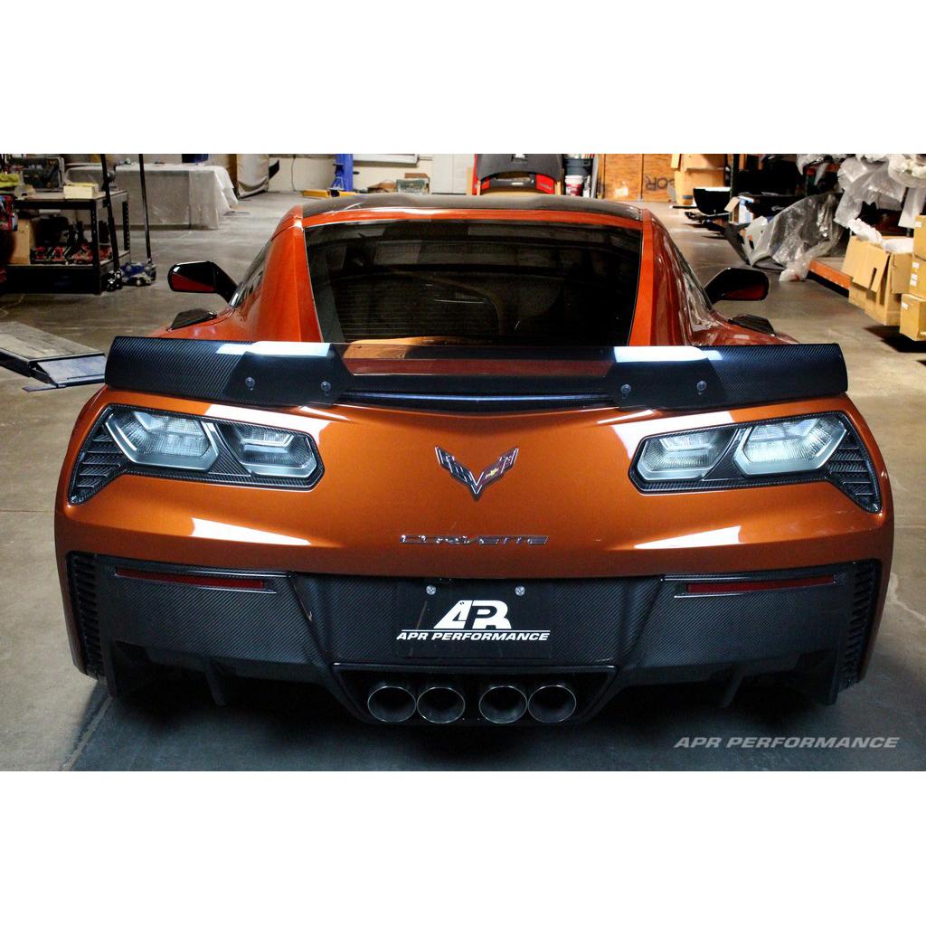 Carbon Fiber Chevrolet Corvette C7 Rear Tail Light Bezels 2014-2019