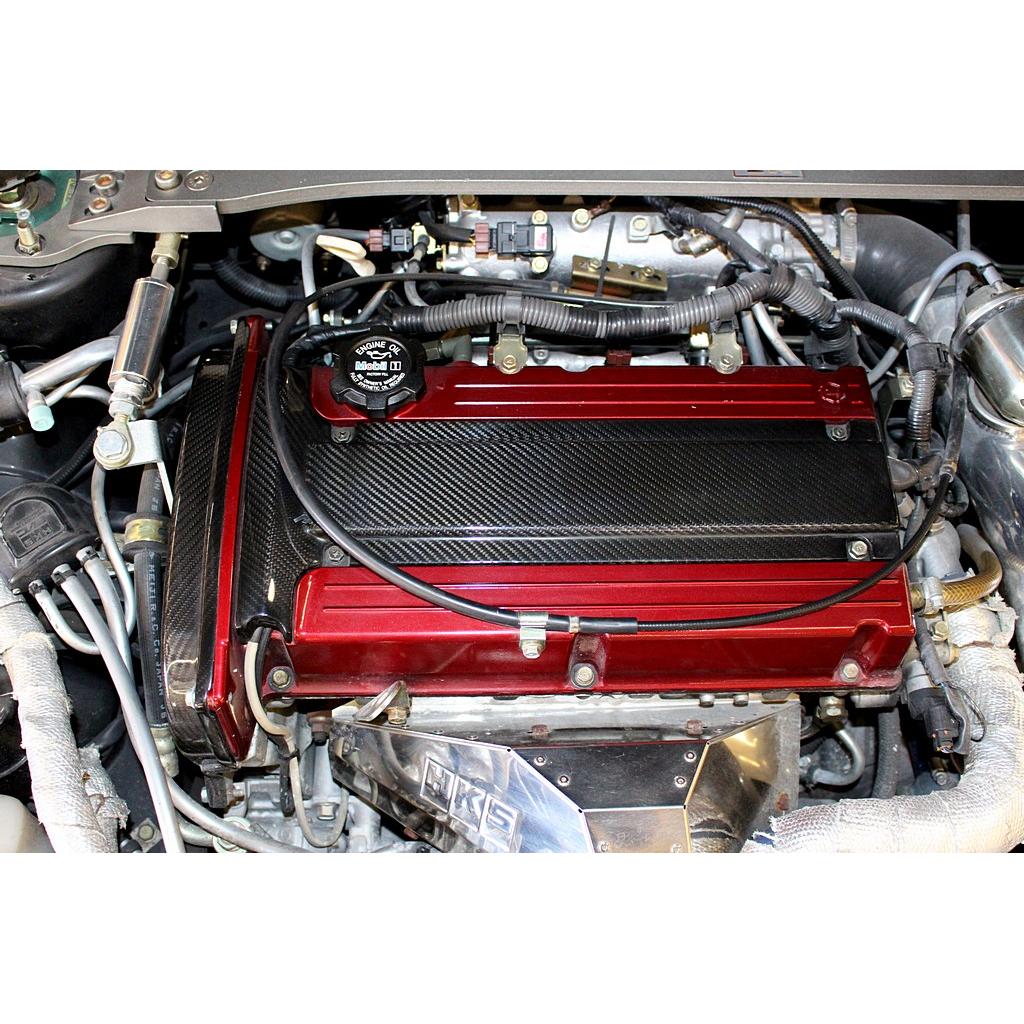 Carbon Fiber Mitsubishi Evolution 8 / 9 (Evo 8,9) Spark Plug Cover 2003-2007