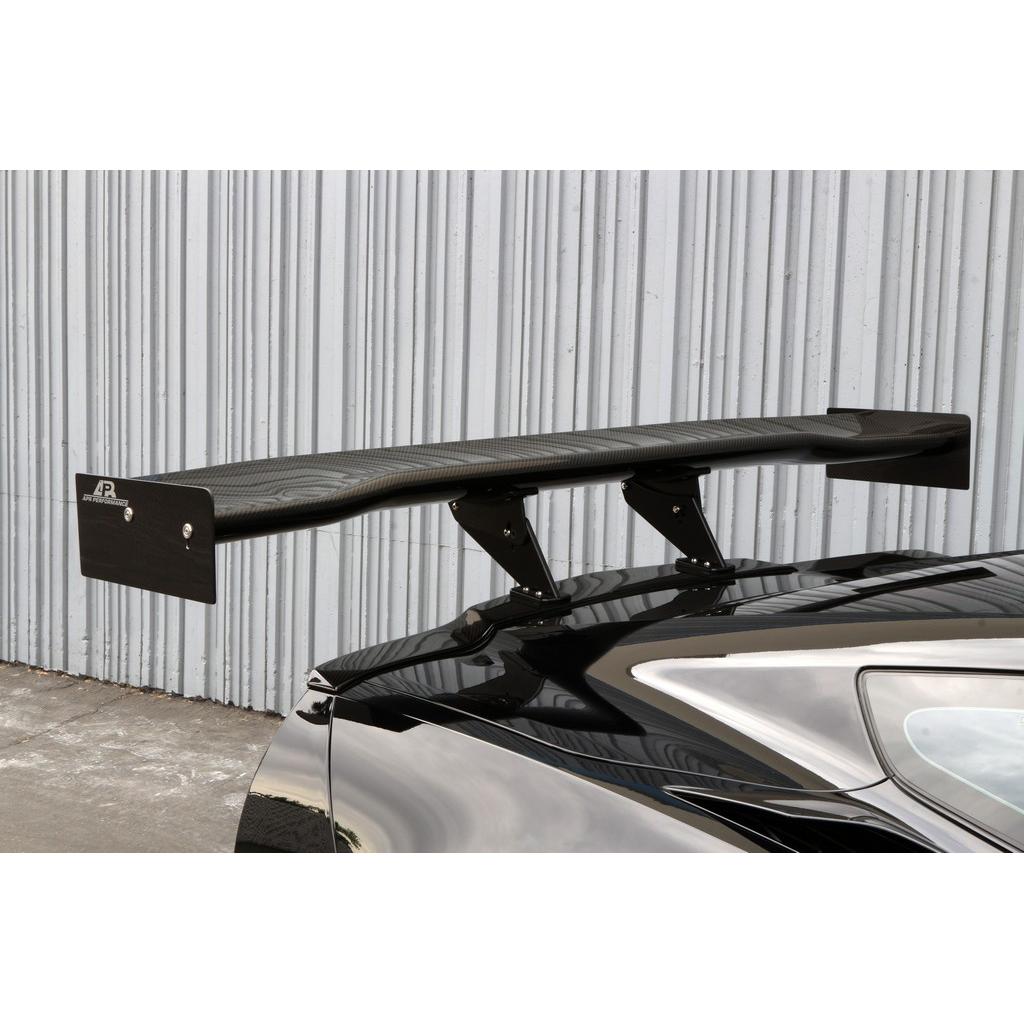 Chevrolet Corvette C7 Z06 / Grand Sport GTC-500 Chassis Mount Carbon Fiber Adjustable Wing 2015-2019