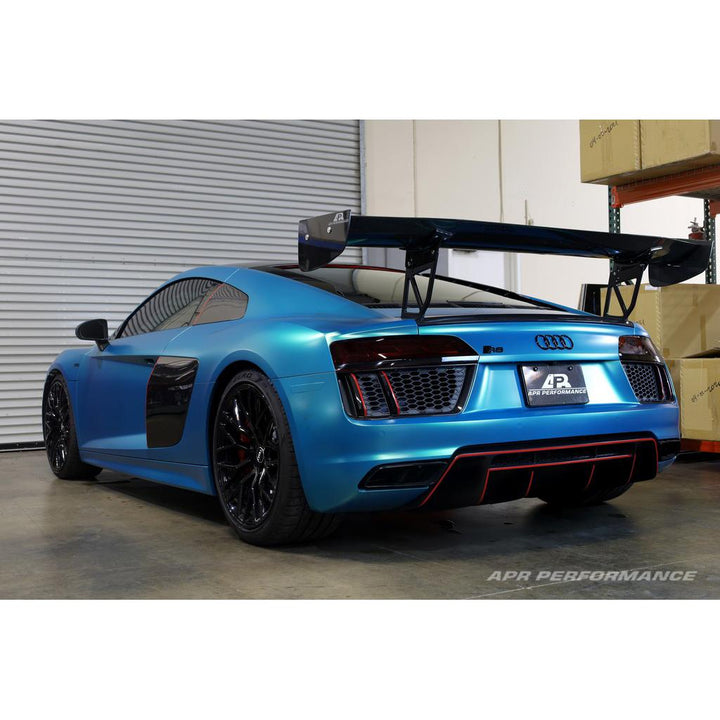 Audi R8 GTC-500 Carbon Fiber Adjustable Wing and Trunk Panel Replacement 2016-2022