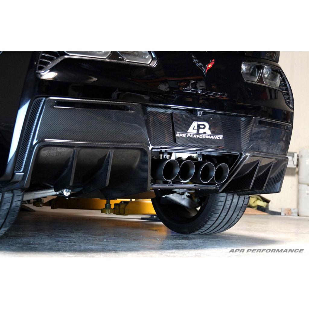 Chevrolet Corvette C7 Z06 Carbon Fiber Rear Diffuser 2014-2019  Version 2
