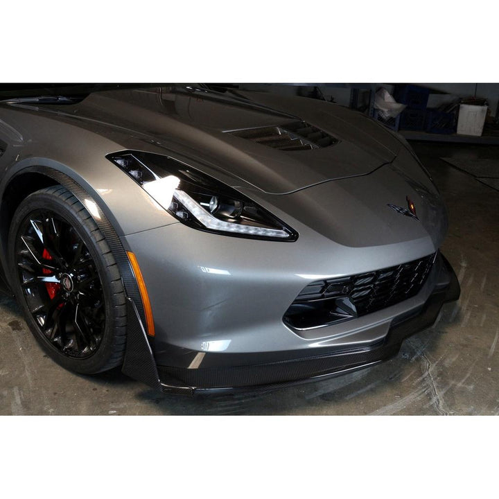 Chevrolet Corvette C7/ C7 Z06 Carbon Fiber Front Air Dam / Splitter / Lip 2014 - 2019
