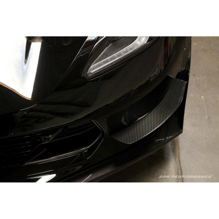 Chevrolet Corvette C7 / C7 Z06 Front Bumper Carbon Fiber Race Canards 2014-2019