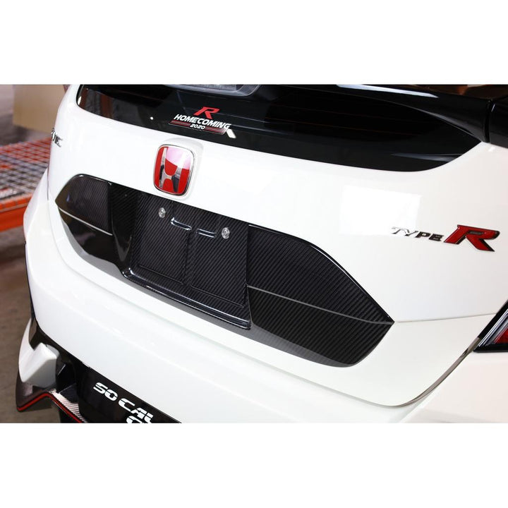 Carbon Fiber Honda FK8 Civic Type R License Plate Backing 2017 - 2021
