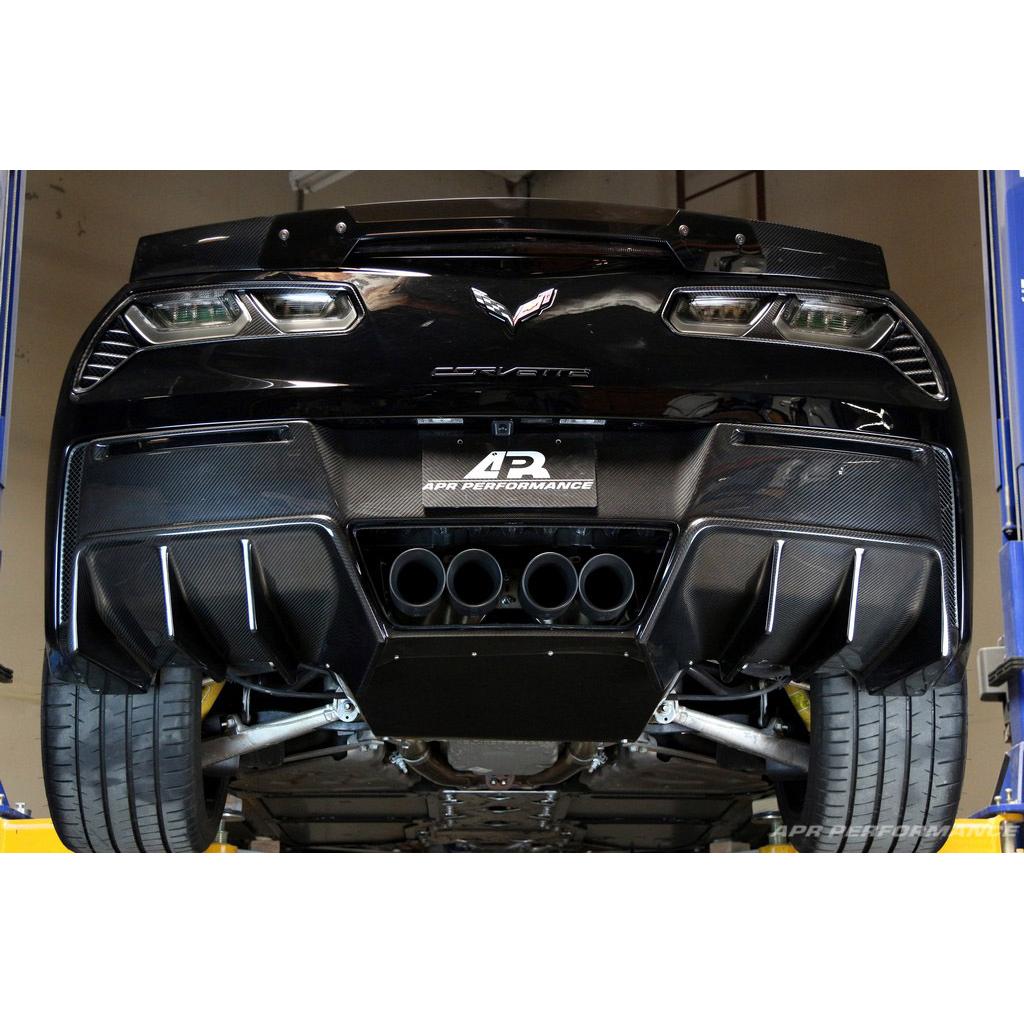 Chevrolet Corvette C7 Z06 Carbon Fiber Rear Diffuser 2014-2019  Version 2