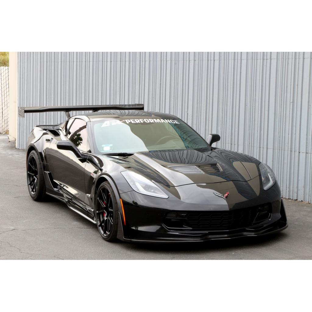 Chevrolet Corvette C7 Z06 / Grand Sport GTC-500 Chassis Mount Carbon Fiber Adjustable Wing 2015-2019