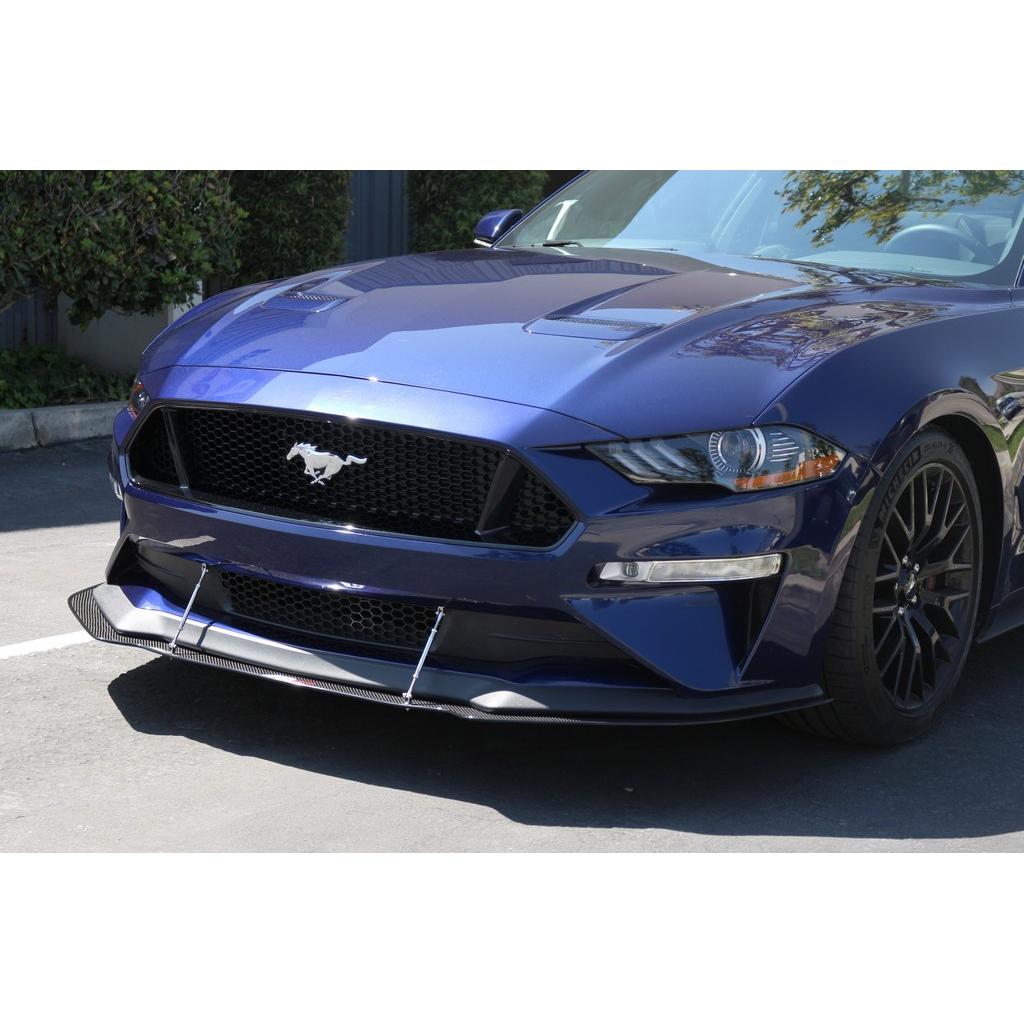 Ford Mustang S550 Carbon Fiber Front Wind Splitter 2018-2023