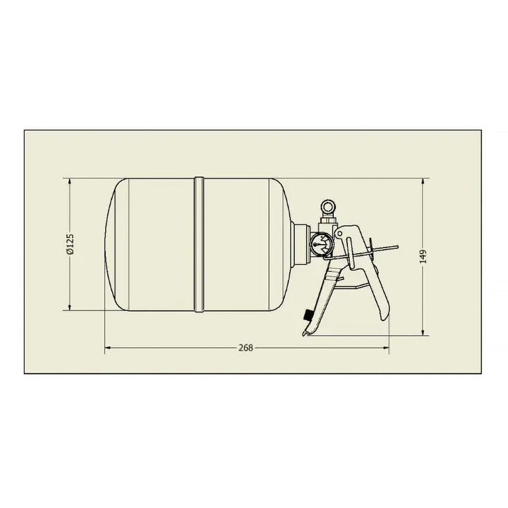 Lifeline Zero 360 FIA 2.25kg FK 5-1-12 Fire Marshal System