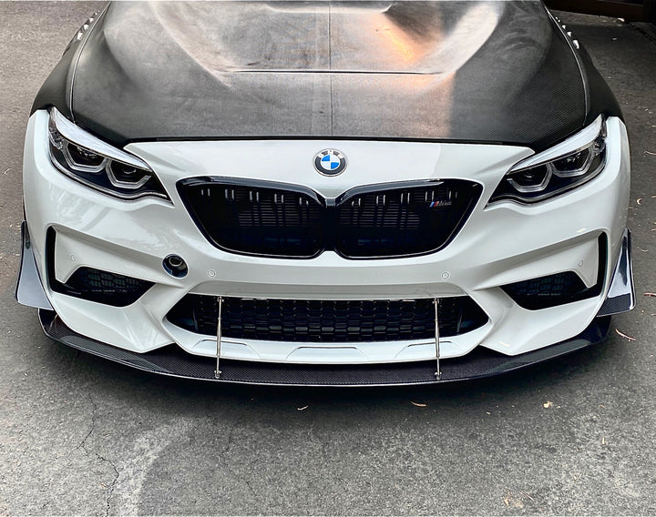BMW F87 M2 CS Bumper Carbon Fiber Front Wind Splitter