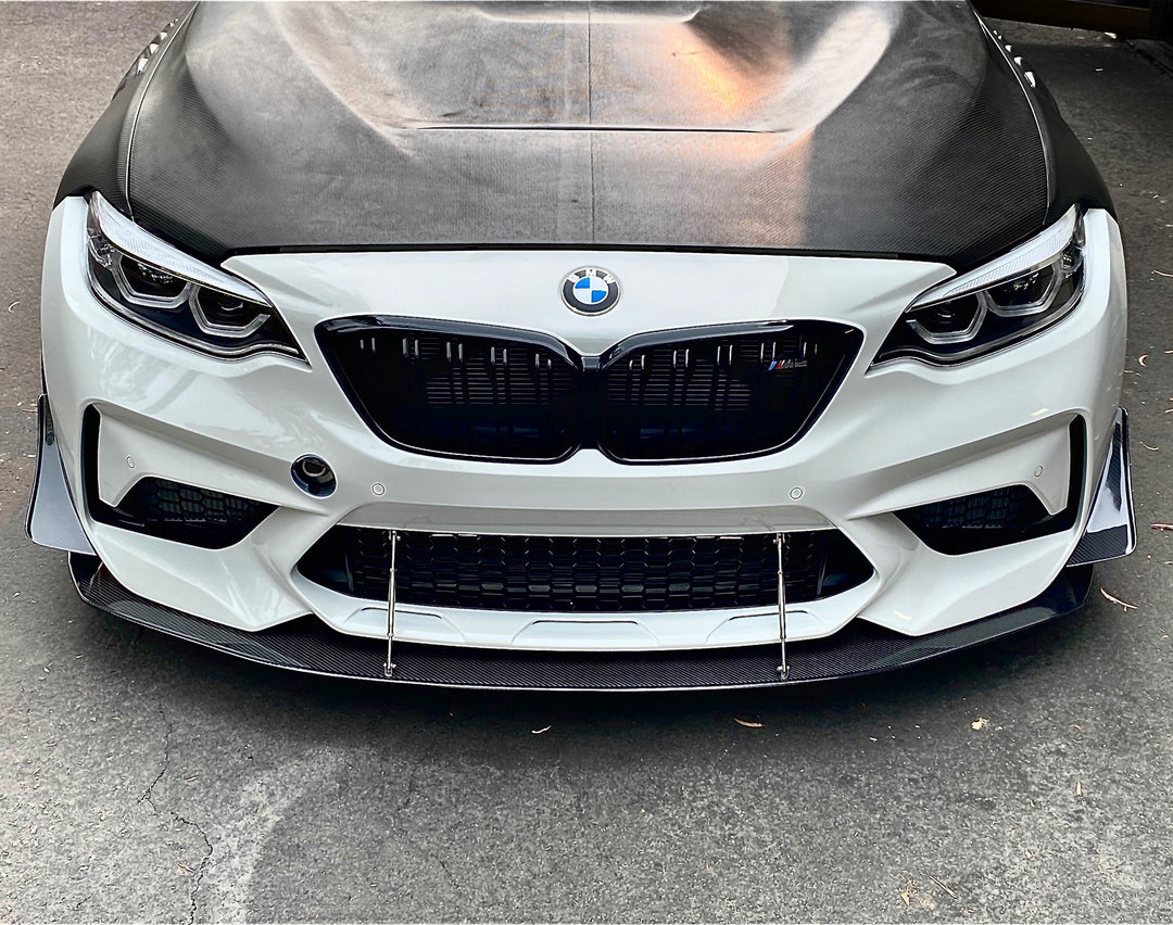 BMW F87 M2 Competition Bumper Carbon Fiber Front Wind Splitter