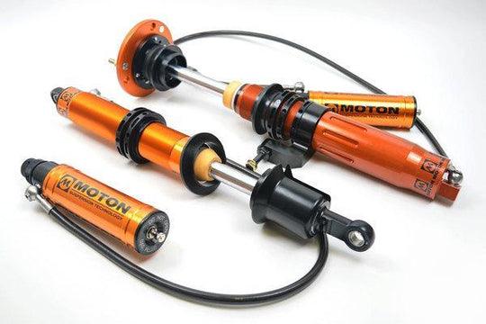 Moton 3-Way Motorsport Coilover True Coilover Style 2017+ Tesla Model 3 - Attacking the Clock Racing